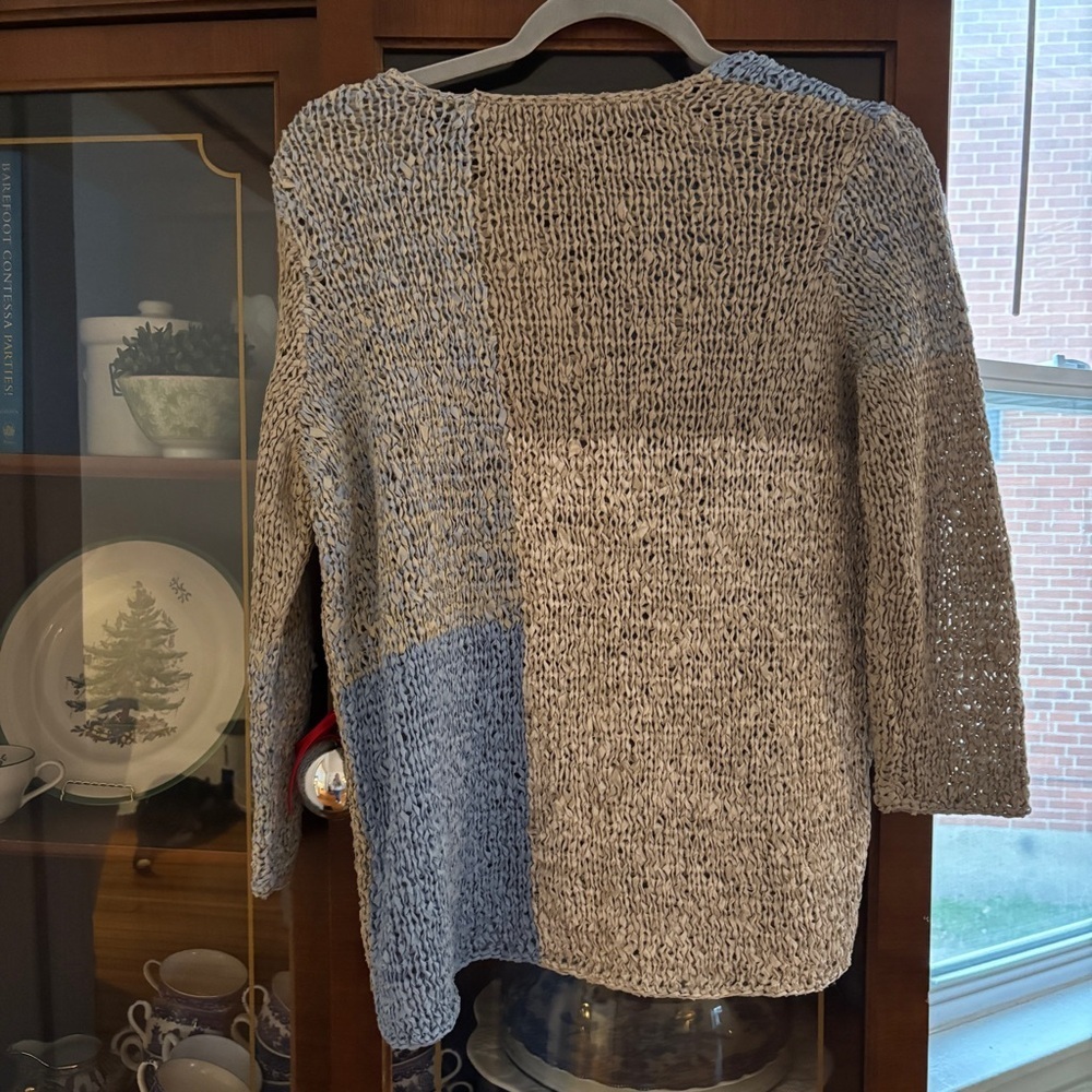 Sigrid Olsen Hand Knit Silk V Neck Sweater Size XS - Picture 6 of 7